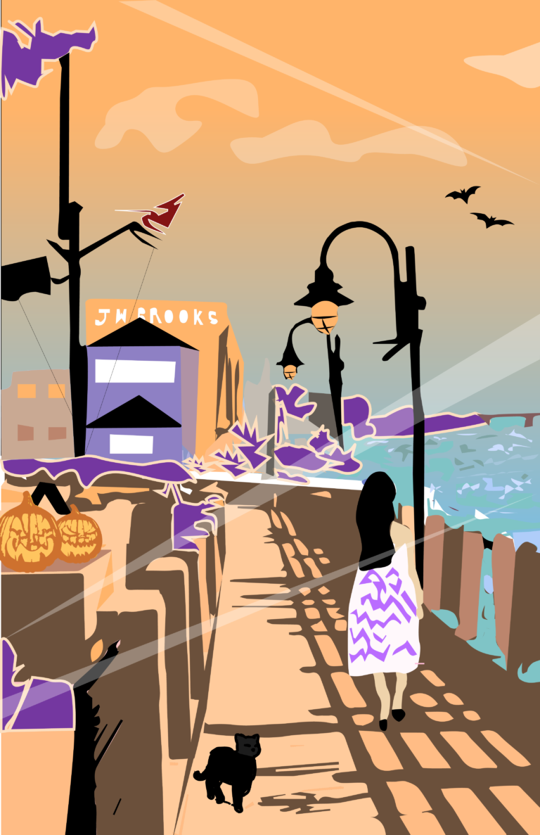 Requested Work Downtown Halloween